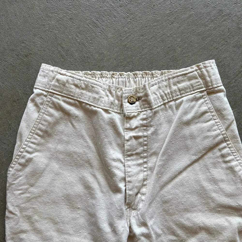 Vintage 80s Levis Canvas Pants Size 26x26 White Tab Straight Leg Talon Zipper